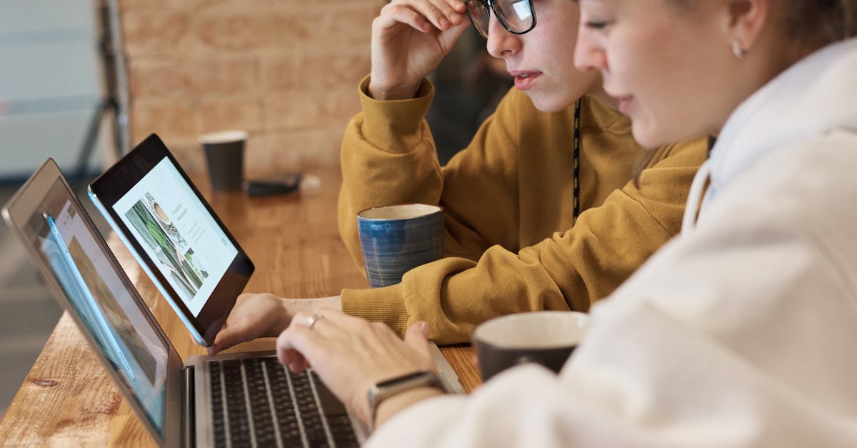 Dois pesquisadores colaborando em um laptop com documento acadêmico aberto em tela compartilhada