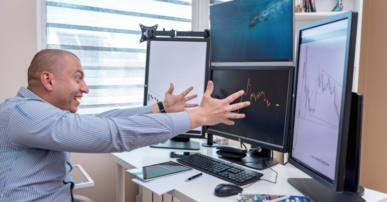 Pesquisador examinando gráfico de taxas de aceitação em ambiente minimalista