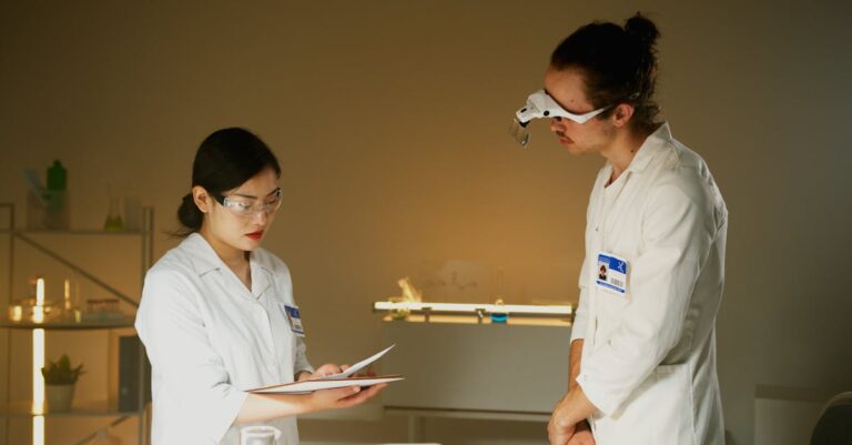 Cientista organizando arquivos de dados de pesquisa em computador, ambiente minimalista com foco na tela